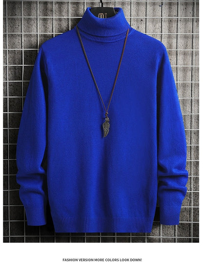 Herren Rollkragenpullover Bequem Warm Modern