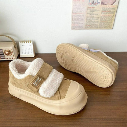 Damen Sneaker Komfortabel Weich Fleece Innenfutter - BerlinGlamour