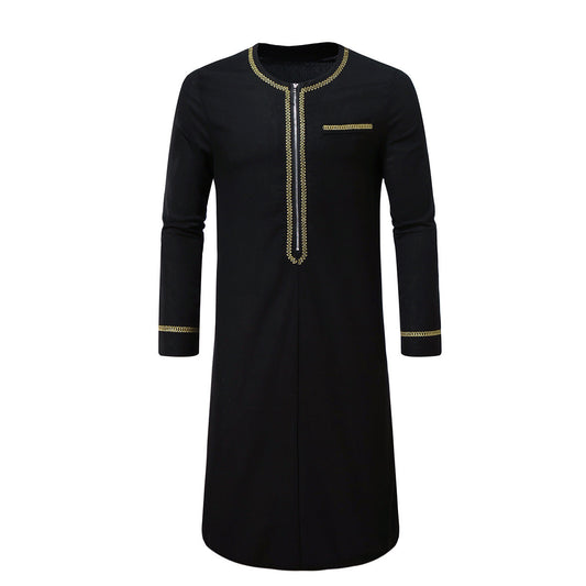 Herren Tunika Kleid Modern mit feinen Stickereien - BerlinGlamour