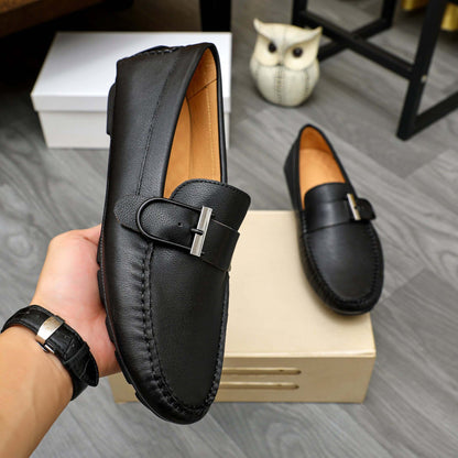Damen Mokassins Elegante Schnalle Schuhe Heidi Style