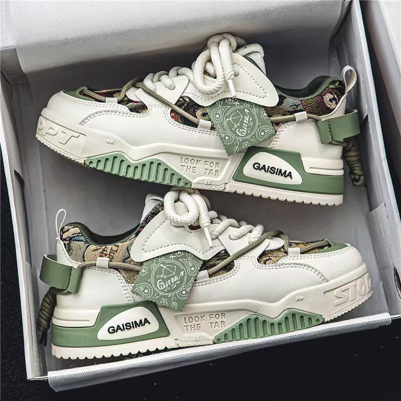 Damen Sneaker Kunstleder Auffällig Modisch