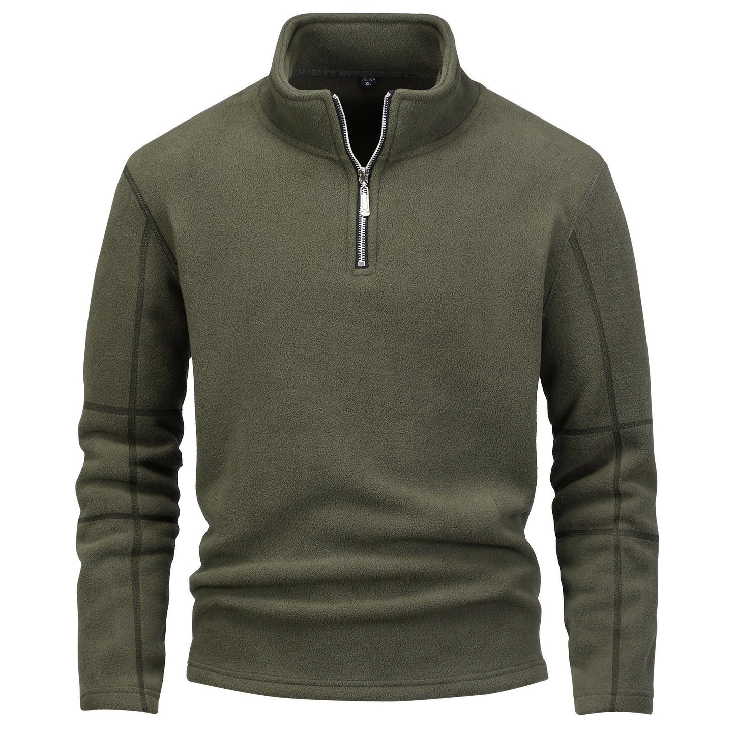 Herren Fleece-Pullover Warm Halb-Reißverschluss