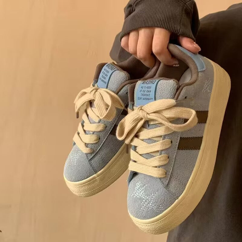 Damen Sneaker atmungsaktiv mit stoßdämpfender Sohle Sportlich