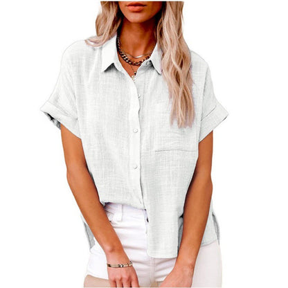 Kragen Bluse Damen Knopfleiste Elegent