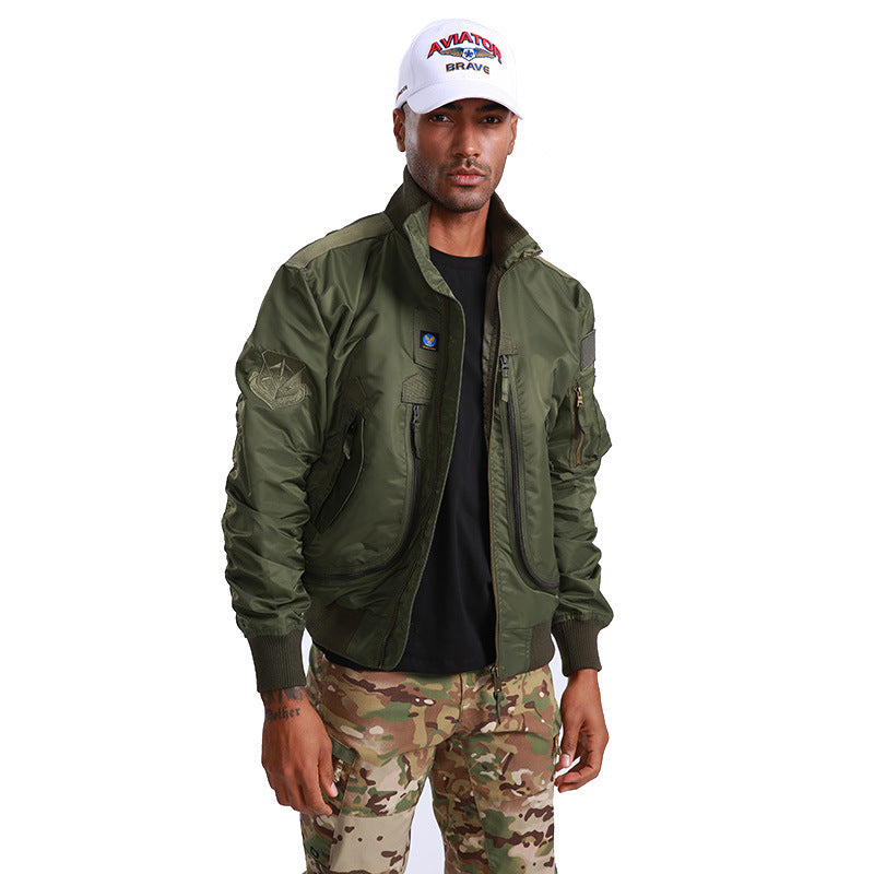 Herren Leder-Pilotenjacke Vintage Style