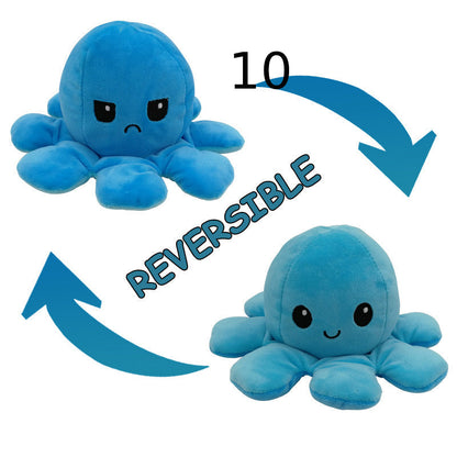 Reversibler Plüsch Octopus Kuscheltier Einzigartig