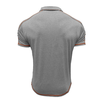 Herren Polo-Shirt Modern mit Kontrastnähten Casual