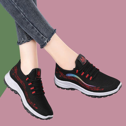Damen Fitness-Sneaker Atmungsaktiv Rutschfest Laufschuhe Sport