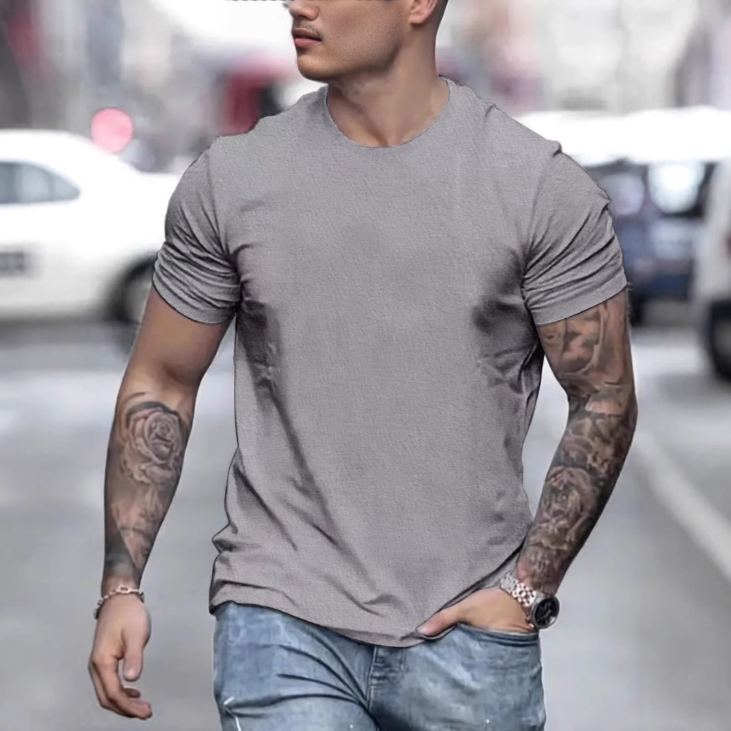 Bequemes Herren T-Shirt mit Struktur Optik - BerlinGlamour