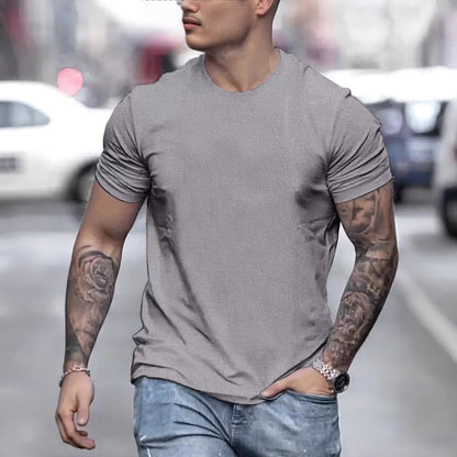 Bequemes Herren T-Shirt mit Struktur Optik - BerlinGlamour