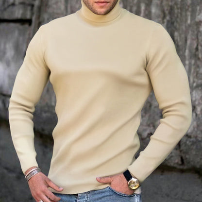 Herren Rollkragenpullover Elastisch Modern Qualität - BerlinGlamour