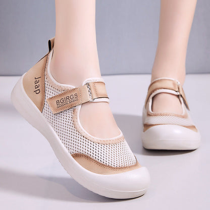 Damenschuhe Atmungsaktiv Flexible Freizeitschuhe Mit Verstellbaren Riemen