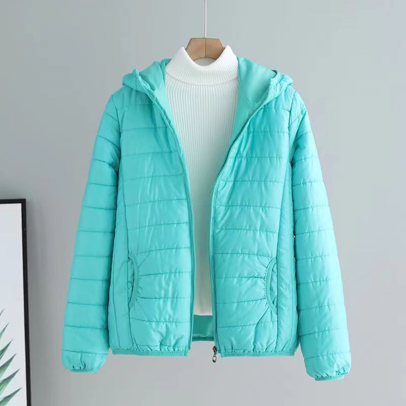 Damen Übergangsjacke Steppjacke Mit Kapuze Modern