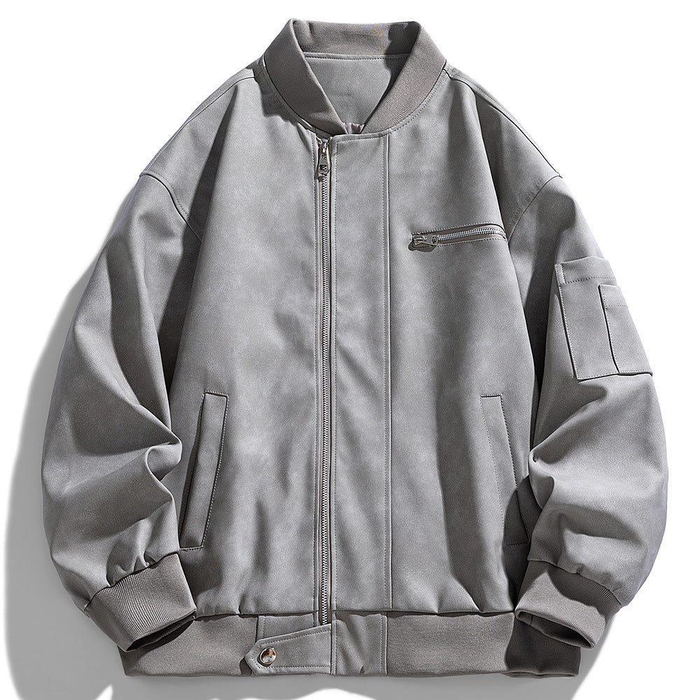Herren Bomberjacke Funktionale Taschen Sportlich Modern