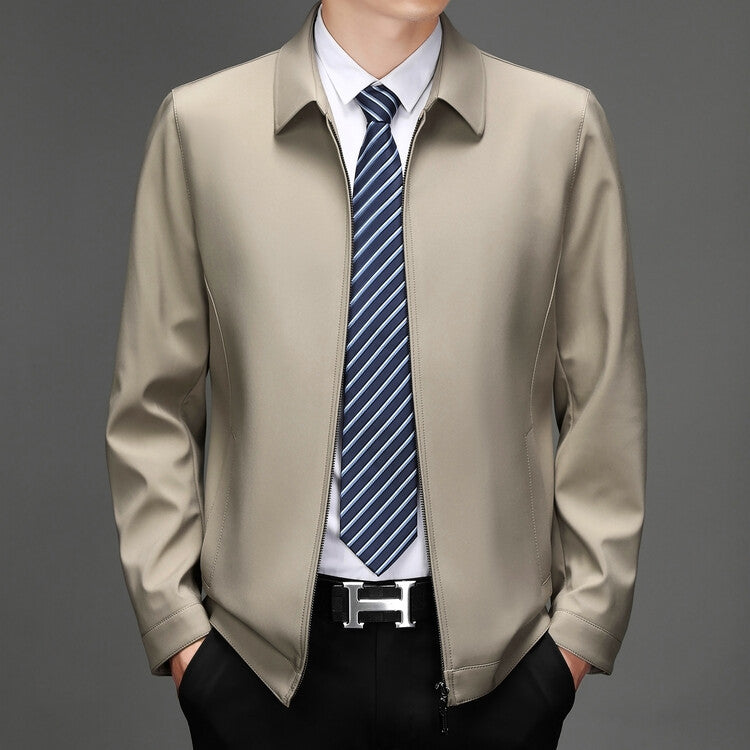 Herren Übergangsjacke Elegant Moderner Kragen