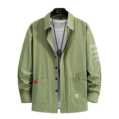 Herren Overshirtjacke Lässig Mit Taschen Modern