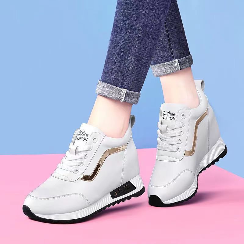 Damen Wedgesneaker Höhe Hochzeitsschuhe Modisch Rutschfest
