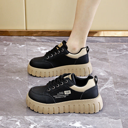 Damen Sneaker Plattformschuhe Modisch Hoch mit Dämpfung