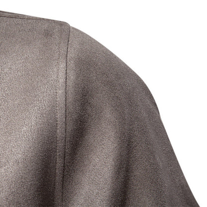 Herren Lederjacke Leicht Modern Mit Taschen