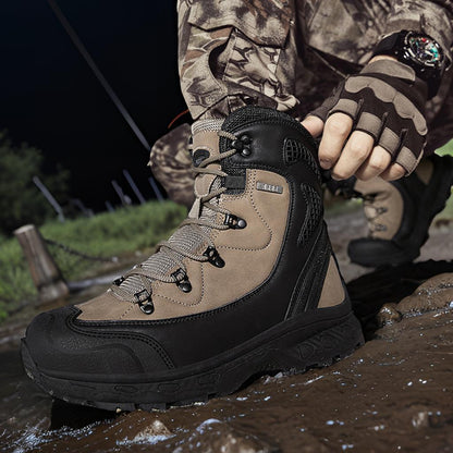 Wasserdichte Herren Trekkingstiefel Knöchelschutz Rutschfest