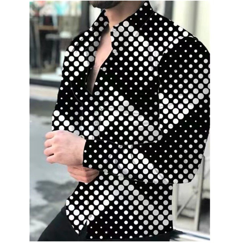 Herren Hemd mit Punktmuster Modern Berlin Style - BerlinGlamour