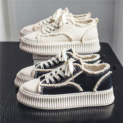 Damen Sneaker Schnürschuhe Trendy Sportlich Robust