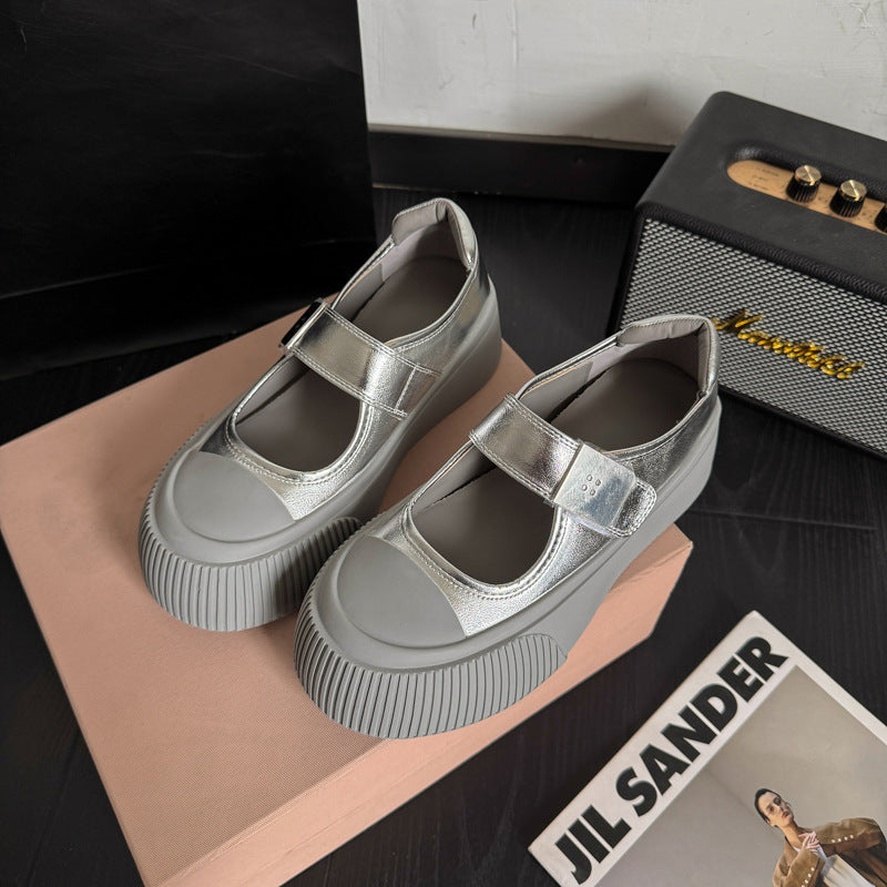 Damen Ballerinas Bequem Verstellbar Modisch