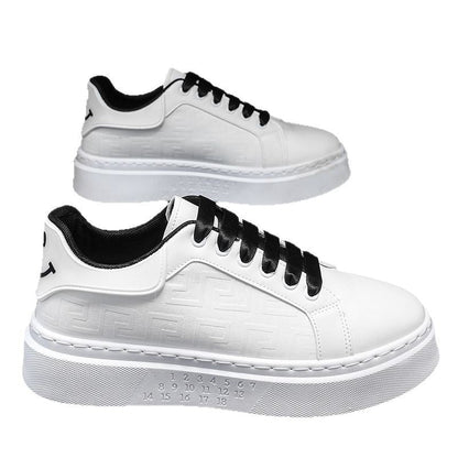 Damen Sneaker Modisch Sportlich Weiße