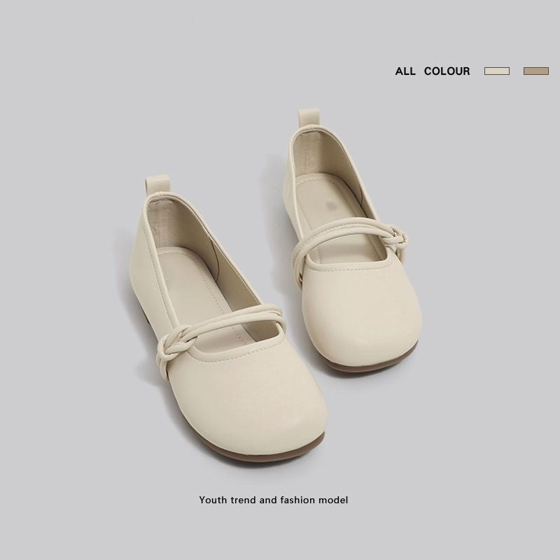 Damen Ballerinas Bequem mit Knotendesign Modern