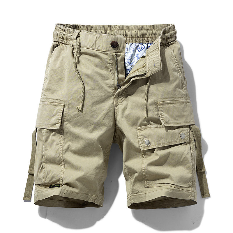 Herren Cargoshorts Elastisch Bequem Mit Seitentaschen
