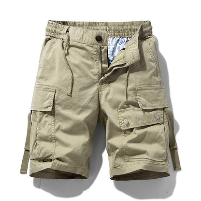 Herren Cargoshorts Elastisch Bequem Mit Seitentaschen