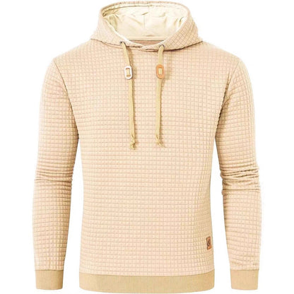 Herren Kapuzenpullover Strukturiert Modern Grau