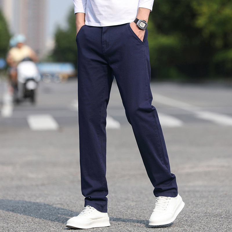 Herren Chinos Slim Fit Elastisch Mit Stretch