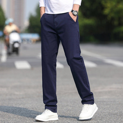 Herren Chinos Slim Fit Elastisch Mit Stretch