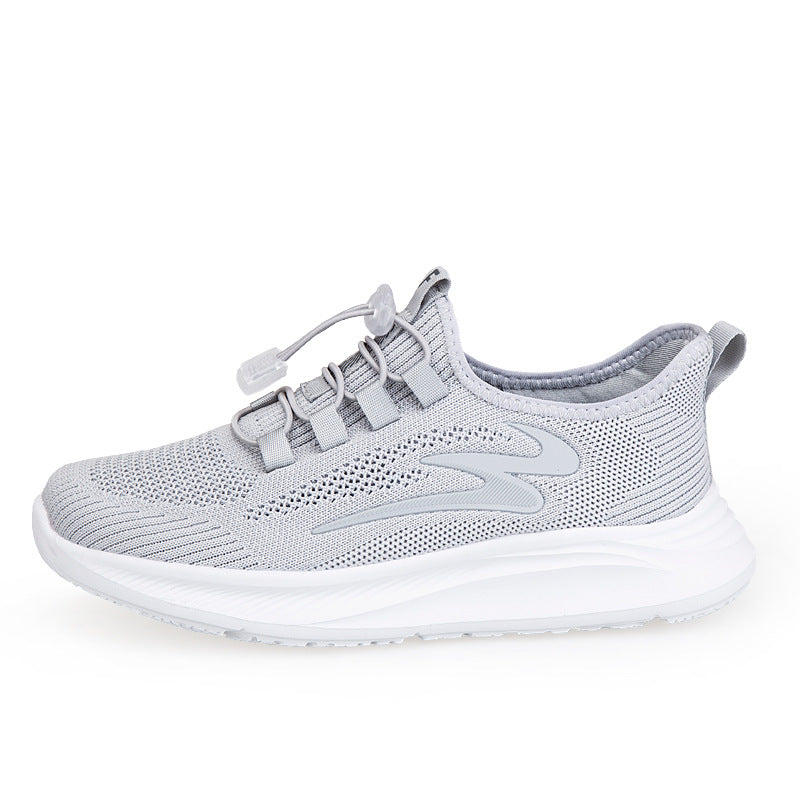Damen Sneaker Leicht Elastisch Schnell Schnürbar Sportlich