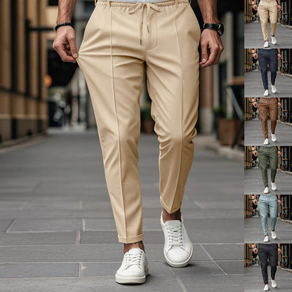Herren Chinohose Elegant Dehnbar Mit Taschen