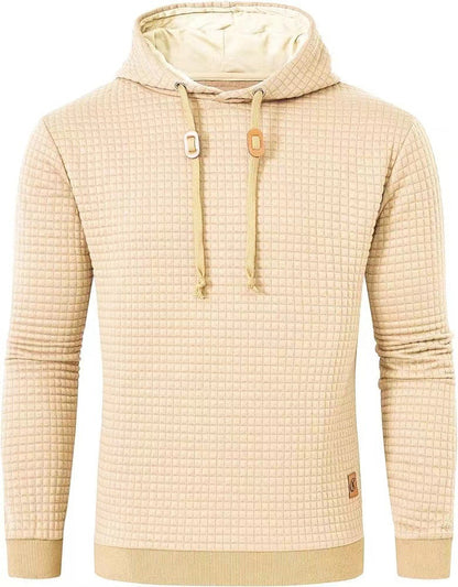 Herren Kapuzenpullover Strukturiert Modern Grau