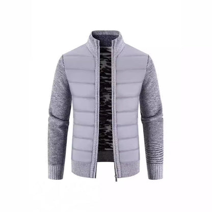 Herren Hybridjacke Warm Wasserabweisend Mit Kragen Modern