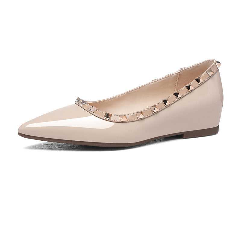 Damen Ballerinas Spitze Elegant Nieten Schuhe