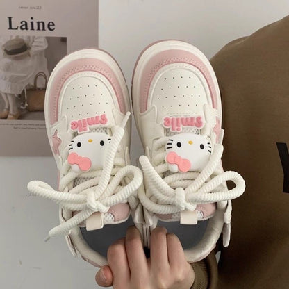 Damen Sneaker Sternen Motiv Comfort Sohle