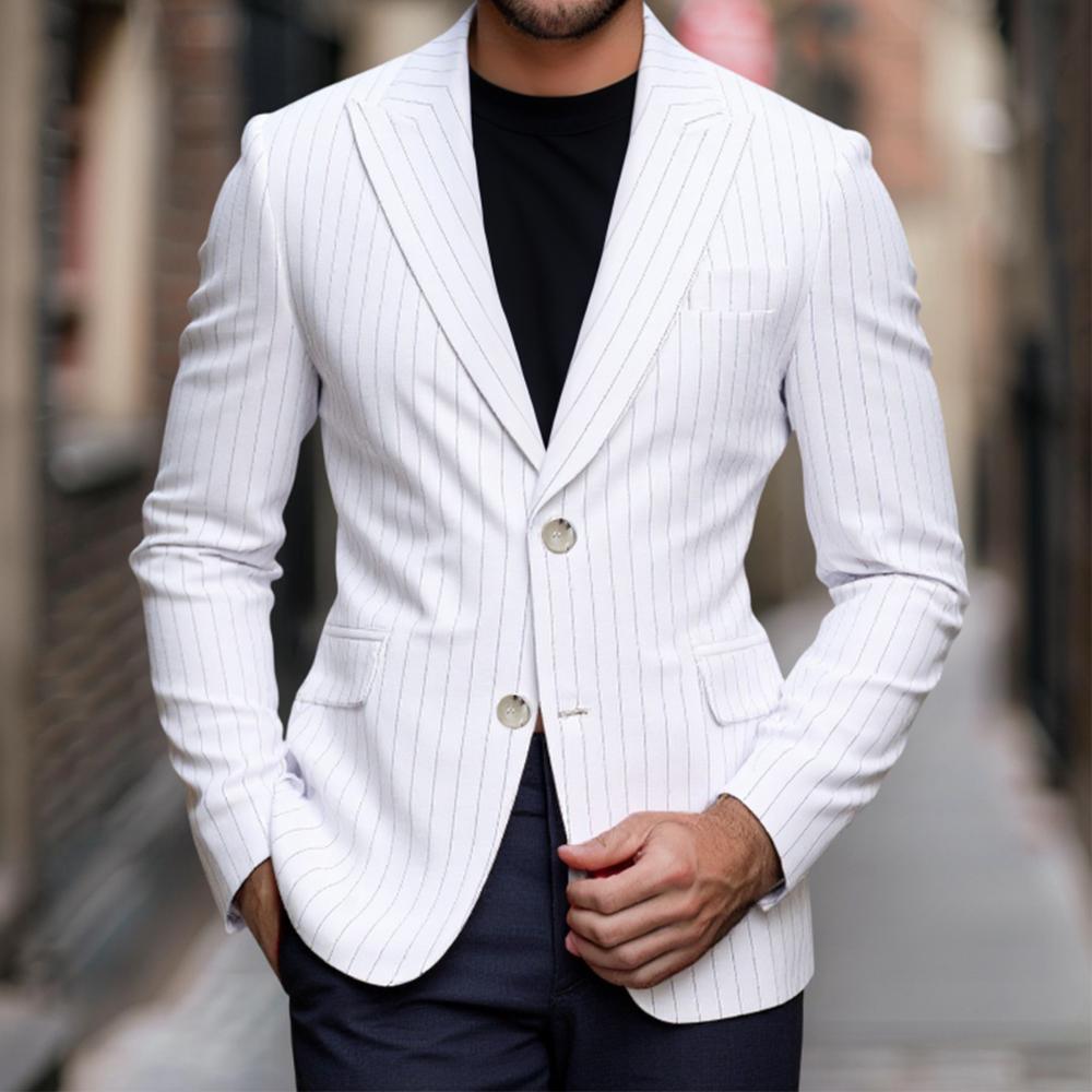 Herren Blazer Slim Fit Kariert Modern Hochwertig