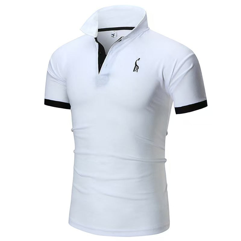 Herren Poloshirt Hochwertig Kontrastkragen Baumwolle Modern - BerlinGlamour