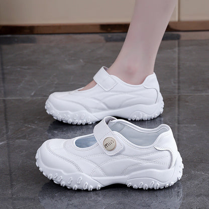 Damen Freizeitschuhe Klettverschluss Bequem Schwarz