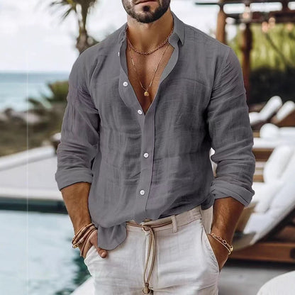 Herren Longsleeve Hemd Vielseitig Modern Berlin Stil