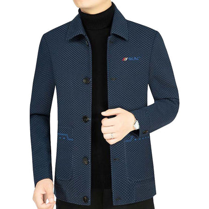 Herren Freizeitjacke Struktur Stoff Modern Berlin