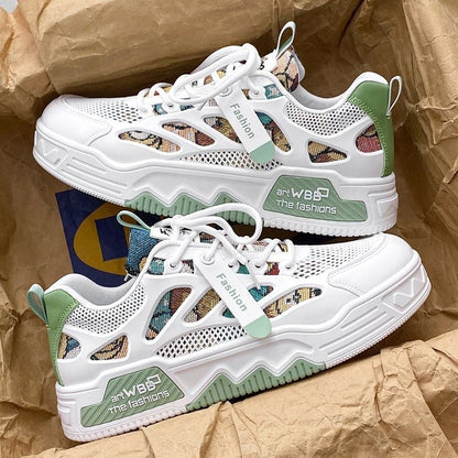Damen Sneaker Atmungsaktiv Mesh Oberfläche Bequem - BerlinGlamour