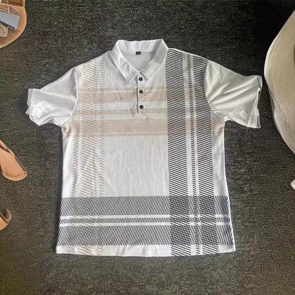 Herren Polohemd Gestreift Modern Sportlich
