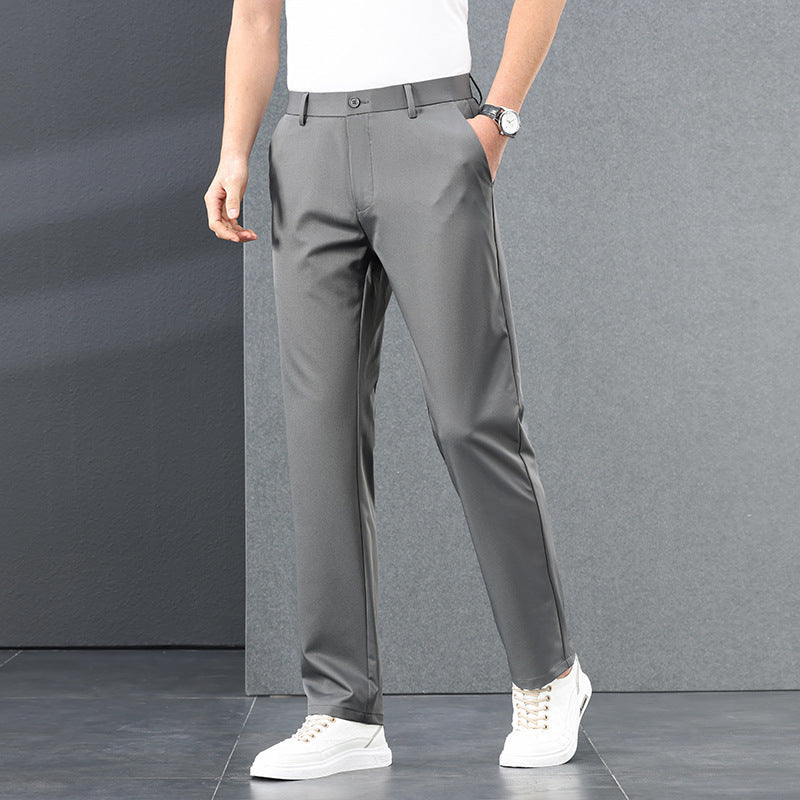 Herren Businesshose Elegant Slim Fit mit Gummizug