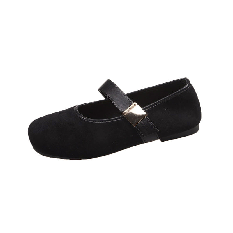 Damen Ballerinas Elegantes Design mit verstellbarem Riemen