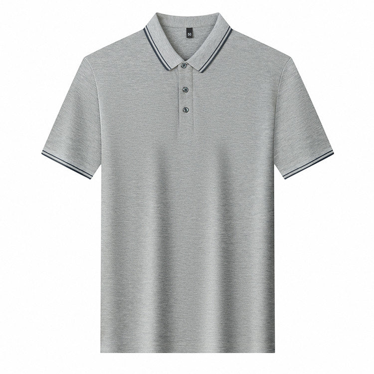 Herren Poloshirt Sportlich Modern Piqué-Stoff